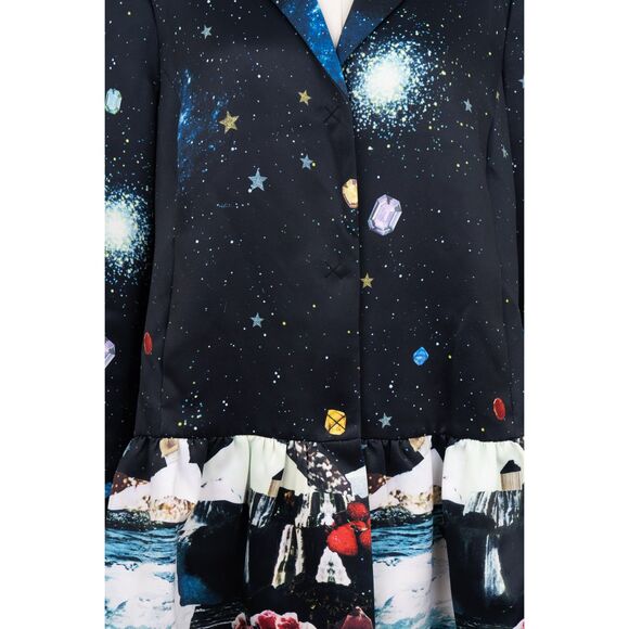 Rare Rachel Roy Funky Space Gem Coat Size XL - Picture 3 of 3